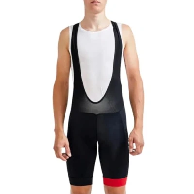 Abbildung von Craft Core Endurance Bib Shorts M Fahrradhose Herren gepolstert Aus strapazierfähigem Polyamid Schnelltrocknend und Atmungsaktiv Infinity C4 Pad Leichte Radlerhose Größe S