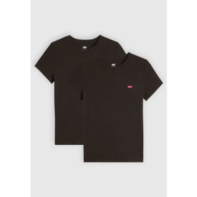 Abbildung von Levi&#039;s Das perfekte T Shirt mit V Ausschnitt (2er Pack) Damen Schwarz /