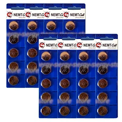 Abbildung von 40 Stück CR2025 3V Batterien CR 2025 Knopfzelle (Lithium Knopfzellen 3 Volt im er Pack)