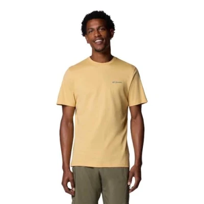 Abbildung von Columbia Men&#039;s Rapid Ridge Back Graphic Tee 2, Short Sleeve T Shirt, Sand Dune/Heavenly Horizons, S