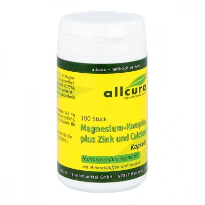 Abbildung von Magnesium Komplex mit Zink + Calcium Kapseln