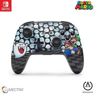 Abbildung von PowerA Enhanced Wireless Controller for Nintendo Switch with Lumectra Mario, Peek A Boo