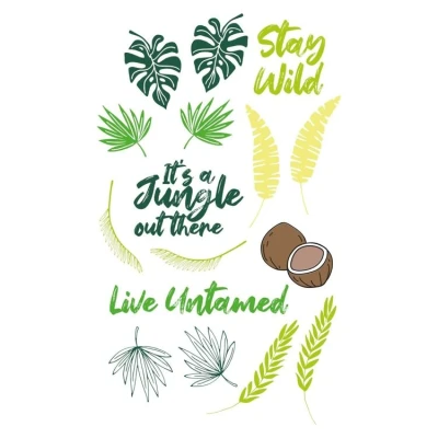 Abbildung von Sizzix™ Stempelset, transparent, 18 Stück — Stay Wild von Catherine Pooler