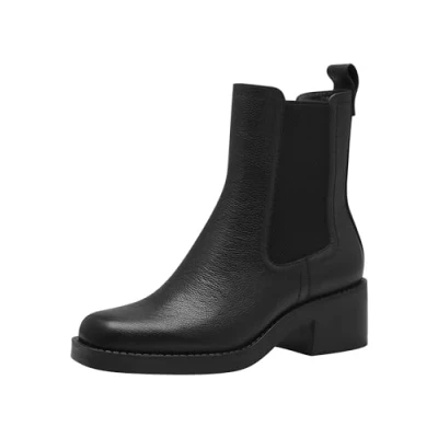 Abbildung von Tamaris Damen Klassische Ballerinas, Frauen Flats,TOUCHit Fußbett,Slip ons,klassisch elegant,Ballerinen,Pumps,Halbschuhe,Slipper,Black Leather,40 EU