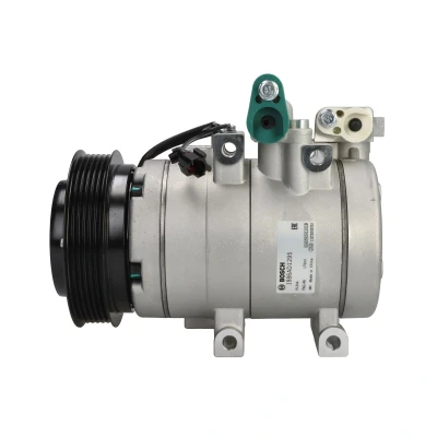 Abbildung von BOSCH 1 986 AD1 295 Kompressor 12V PAG 46 R134a mit Montageanleitung, ohne Dichtring HYUNDAI: Santa Fe I, Trajet