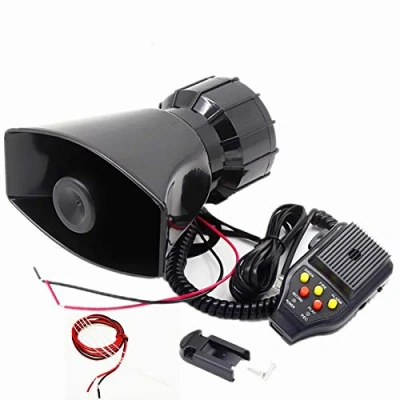 Abbildung von YIYIDA auto sirene lautsprecher autohupe 100 W 130DB fahrzeug hupe mit mikrofon PA lautsprechersystem notverstärker alarmtrompete aufnahmefunktion für jedes 12V LKW boot car etc