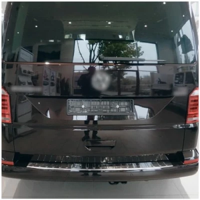 Abbildung von teileplus24 L538 Ladekantenschutz V2A Edelstahl kompatibel mit VW T6 T6.1 Multivan Caravelle 2015 Abkantung