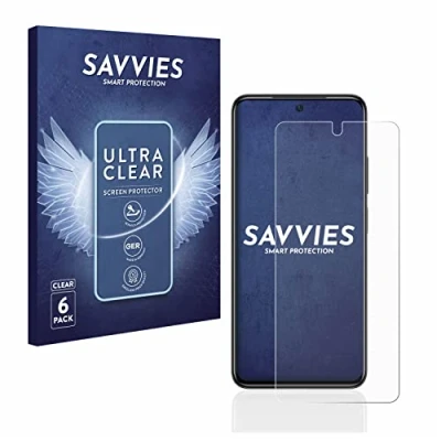 Abbildung von Savvies 6 Stück Schutzfolie für Xiaomi Poco M4 Pro Displayschutz Folie Ultra Transparent