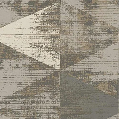 Abbildung von A.S. Création Vliestapete &quot;Geo Effect&quot;, 3D Optik metallic geometrisch, Geometrische Tapete Effekt Tapeten Wohnzimmer Schlafzimmer Küche