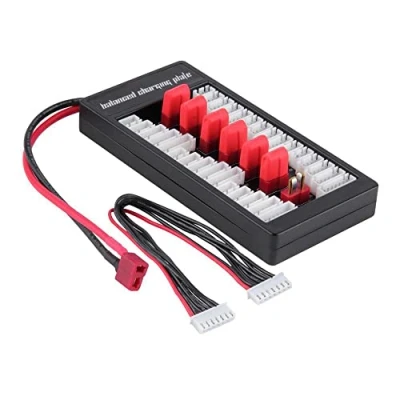 Abbildung von WANGCL RC T Parallel Charging Board Balance Charger Expansion Plug Adapter Kompatibel mit 2 6S LiPo Akkus