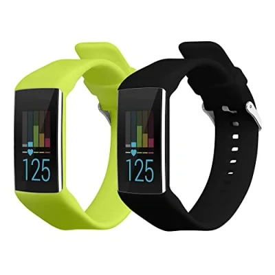 Abbildung von kwmobile 2X Sportarmband kompatibel mit Polar A360 / A370 Armband Fitnesstracker Band Set aus TPU Silikon