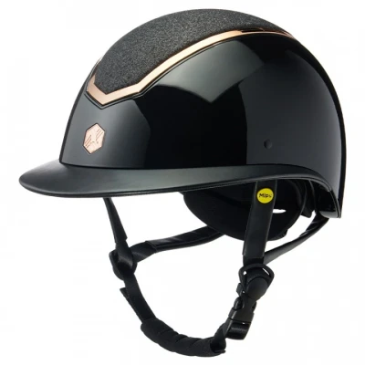 Abbildung von Charles Owen Reithelm Kylo Sparkly Wide Peak MIPS Black Gloss/Rose Gold 52 55cm