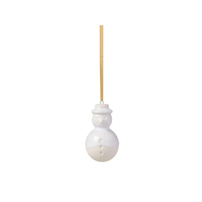 Abbildung von like. by Villeroy &amp; Boch Winter Glow Ornament Schneemann 9 x 5 7,5 cm ø