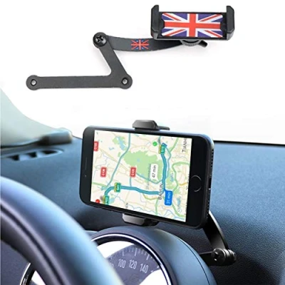 Abbildung von Mini Cooper Handyhalterung, Faltbar Unsichtbar 360Drehung Autotelefon GPS Halterung für F54 F55 F56 F60 (Mini F)