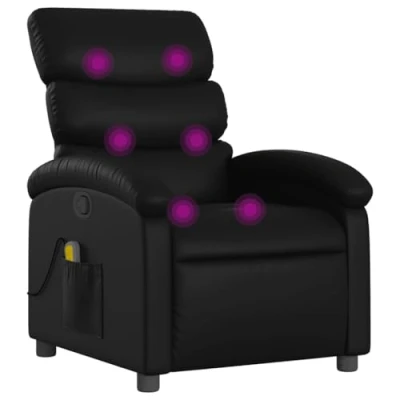 Abbildung von vidaXL Sessel Massagesessel Schwarz Kunstleder (1 St)