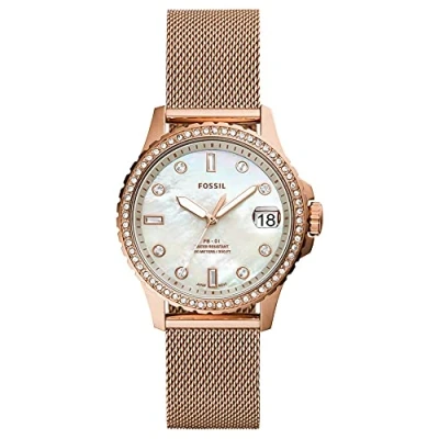 Abbildung von Fossil Womens Analog Quartz Uhr mit Edelstahl Armband ES4999