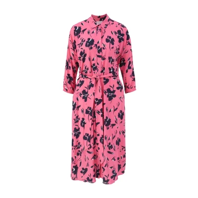Abbildung von comma casual identity Blusenkleid, Damen, Größe: 34, Pink