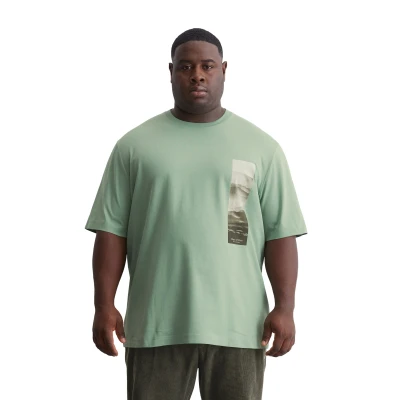 Abbildung von Marc O&#039;Polo Tshirt print, Herren, Größe: 4XL, Luscious moss