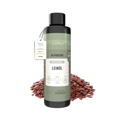 Abbildung von alphazoo Leinöl für Katzen 250 ml