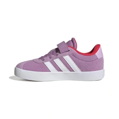 Abbildung von adidas Unisex Kinder VL Court 3.0 Hook and Loop Shoes Kids Schuhe, preloved Purple/FTWR White/Lucid red