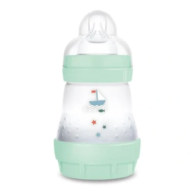 Abbildung von MAM Easy Start anticolica Babyflasche, mit Sauger aus Silikon SkinSoftTM, 0+ Monate, 130 ml, hellblau
