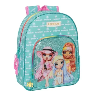 Abbildung von Safta M609 Monster High Kinderrucksack, ideal für Kinder verschiedener Altersgruppen, bequem und vielseitig, Qualität Widerstandsfähigkeit, 28 x 10 34 cm, Unisex (1 Stück), Blau/Türkis,