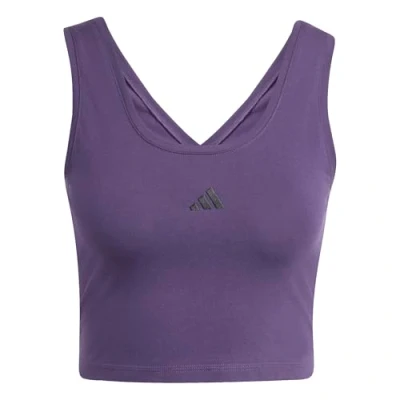 Abbildung von adidas Sportswear Essentials Small LOGO Lifestyle Top, Damen, Größe: Large, Aurora plum/black