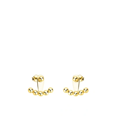 Abbildung von SOFIA MILANI Damen Ohrringe 925 Silber vergoldet/golden Kugel Ohrstecker E2462