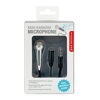 Abbildung von Kikkerland WBPHP BK mini Karaoke Microphone silber