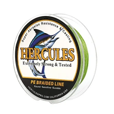 Abbildung von HERCULES Super Cast 100m 2000m Yards Geflochtene Angelschnur 10lb 300lb Test für Salzwasser Süßwasser PE Geflecht Fischdraht Superline 8 Stränge