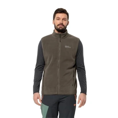 Abbildung von Jack Wolfskin Waldsteig FULL ZIP VEST Weste, Herren, Größe: XL, Cold coffee