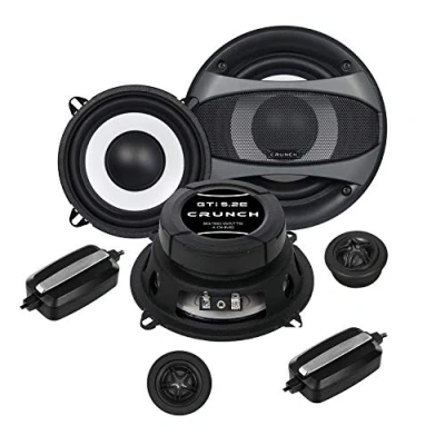 Abbildung von MEDIADOX Front/Heck 13cm/130mm 2 Wege Kompo Auto Lautsprecher/Boxen/Speaker Set von Crunch (GTI5.2E) kompatibel mit Renault Megane 3 2008 2014