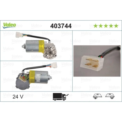 Abbildung von VALEO 403744 Scheibenwischermotor 24 vorne für Links /Rechtslenker