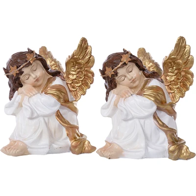 Abbildung von Myflair Möbel &amp; Accessoires Engelfigur &quot;Weihnachtsdeko&quot;, mit beleuchtetem Haarkranz, Höhe ca. 18 cm