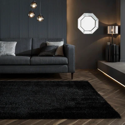 Abbildung von FLAIR RUGS Hochflor Teppich &quot;Velvet&quot;, rechteckig
