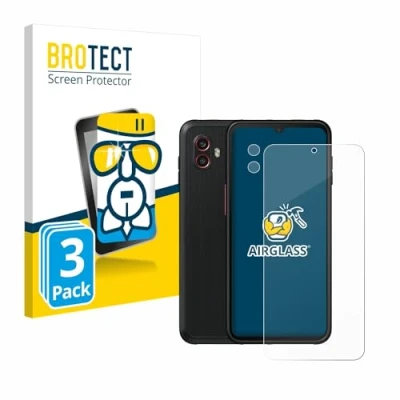 Abbildung von BROTECT Schutzglas für Samsung Galaxy Xcover 6 Pro Enterprise Edition (Display+Kamera) (3 Stück) Schutzfolie Panzer Folie Glas [Extrem Kratzfest 9H,