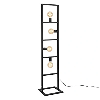 Abbildung von lux.pro Stehlampe, ohne Leuchtmittel, »Plauen« Stehleuchte 4xE27 mit Metallrahmen 142x31x31cm Schwarz