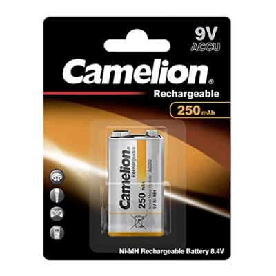 Abbildung von Camelion 9V Block HR6F22 250mAh 1er Blister, 9V, NiMH