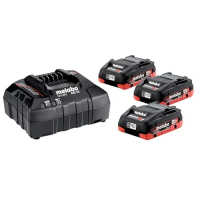 Abbildung von Metabo Ultra M 18 V 4,0 Ah Akku (3x) + Ladegerät