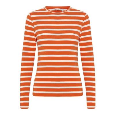 Abbildung von b.young Bypamila Langarmshirt, Damen, Größe: XS, Orangeade mix
