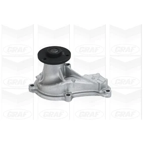 Abbildung von GRAF PA1062 Wasserpumpe mit Dichtung mechanisch Stahlblech für Keilrippenriementrieb HONDA: CIVIC 8 Hatchback, FR V
