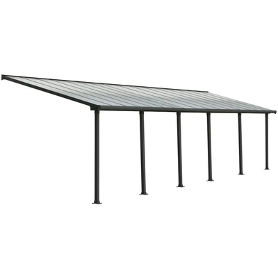 Abbildung von Canopia by Palram Olympia Aluminium Überdachung Grau 294x980 cm Veranda