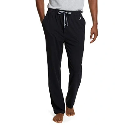 Abbildung von Nautica Herren Soft Knit Sleep Lounge Pant Pyjamahose, True Black, Large