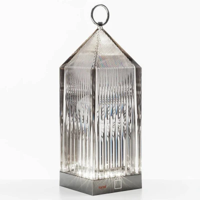 Abbildung von Kartell Lantern, Tischleuchte, Rauch, Mit Dimmer