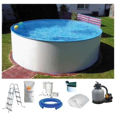 Abbildung von Clear Pool Rundpool, (Set), 7 tlg., Sandfilter SF122, ØxHöhe: 300x120 cm