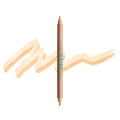 Abbildung von NYX Professional Makeup Augenbrauen Highlighter, Doppelseitiger Stift, Zum Highlighten, Abdecken und Formen, Wonder Pencil, Medium