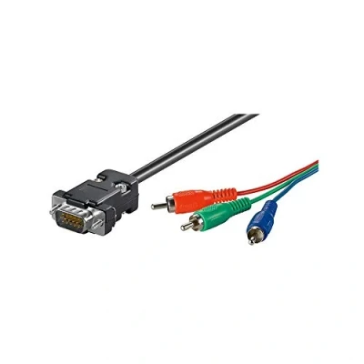 Abbildung von goobay VGA RGB Video Kabel 2m 15pol. Sub D 3X Stecker