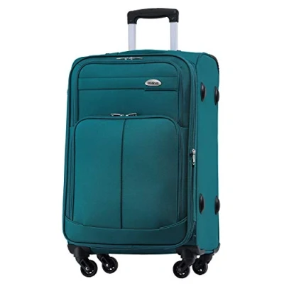 Abbildung von BEIBYE 4 Rollen Reisekoffer .Stoffkoffer Handgepäck Kindergepäck Gepäck Koffer Trolley Set XL L M (Turquoise, 54cm)