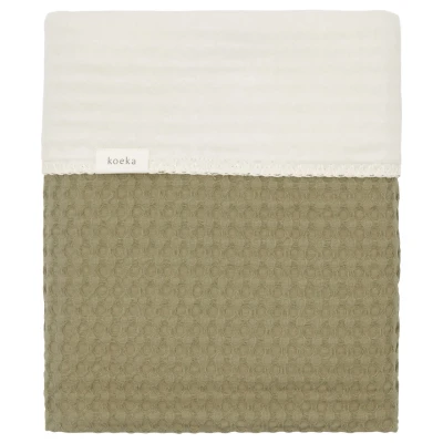 Abbildung von Koeka Kinderdecke cotton Fleece Amsterdam moss