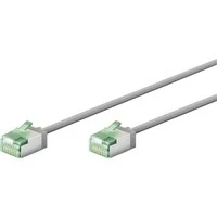 Abbildung von goobay 74348 CAT 8.1 Patchkabel slim/Ultraflexibles RJ45 Netzwerkkabel U/FTP CU, OFC/Dünnes Ethernet LAN Kabel mit kurzen Steckern / 40 Gbit/s, 2000 MHz LSZH, Knickschutz/grau 3m